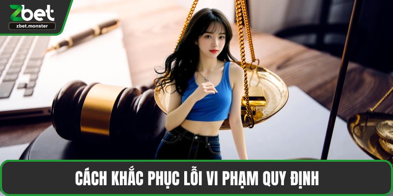 Cách khắc phục lỗi vi phạm quy định